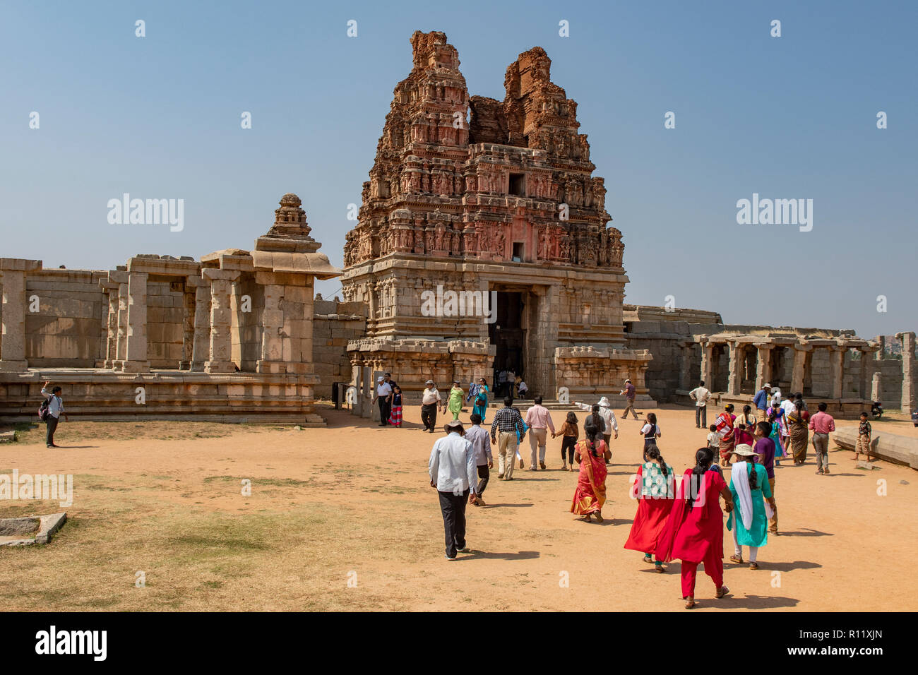 Temple de Vitthala, Hampi, Karnataka, Inde Banque D'Images