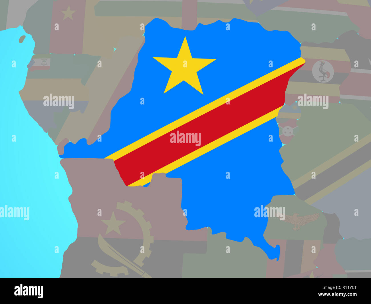 Carte du congo rdc Banque de photographies et d’images à haute ...