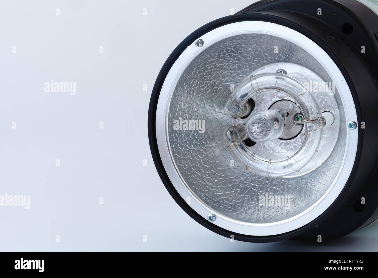 Chef de Studio Lampe Flash Lampe lumière, Close up Banque D'Images