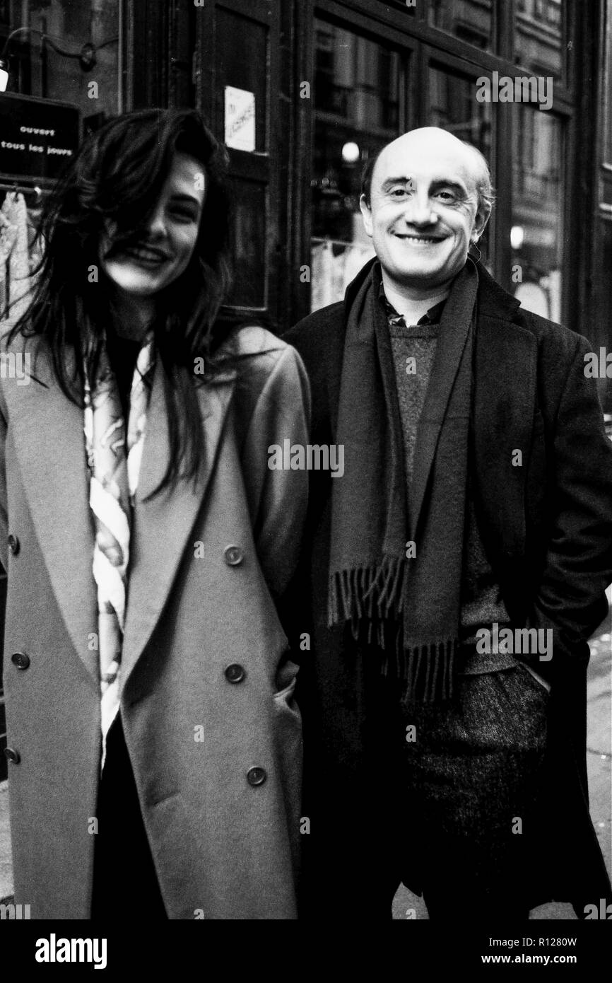 Michel Blanc En Couple Avec Lio Archives 80ies : Lio et Michel Blanc, pris à Lyon, France Photo Stock