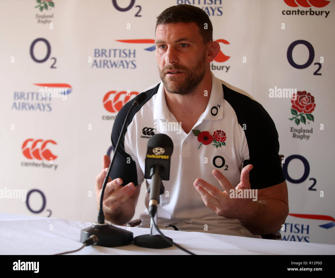 England's Mark Wilson lors de la conférence de presse, Bagshot Pennyhill Park. ASSOCIATION DE PRESSE Photo. Photo date : Jeudi 8 novembre 2018. Histoire RUGBYU PA voir l'Angleterre. Crédit photo doit se lire : Adam Davy/PA Wire. RESTRICTIONS : usage éditorial uniquement, pas d'utilisation commerciale sans autorisation préalable. Banque D'Images