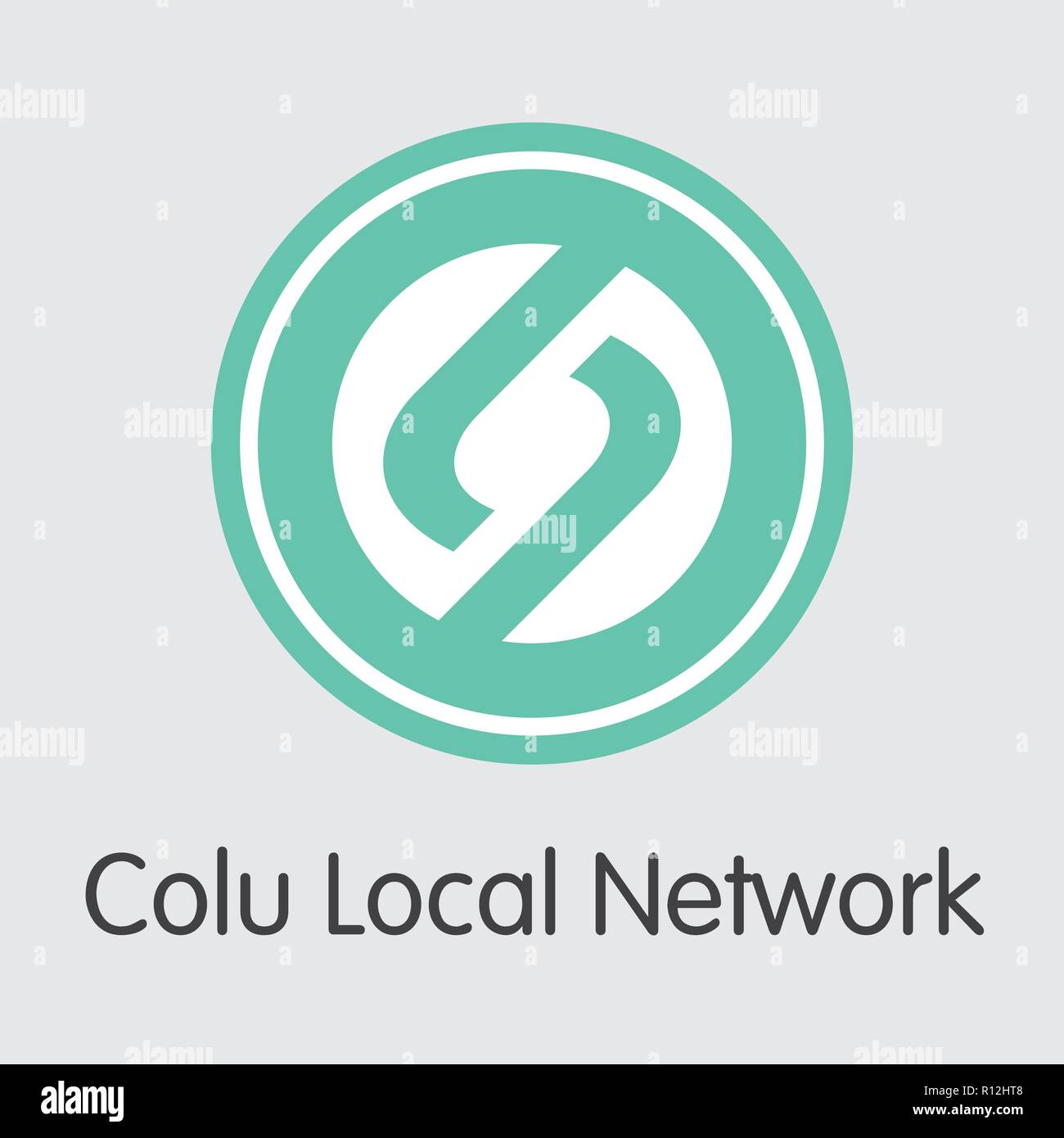 Réseau local Colonne Crypto - Service de Logo. Icône vecteur Illustration de Vecteur