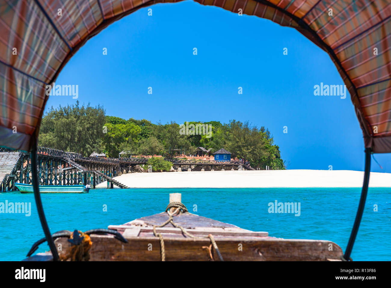 L'île de prison. Zanzibar, Tanzanie. Banque D'Images
