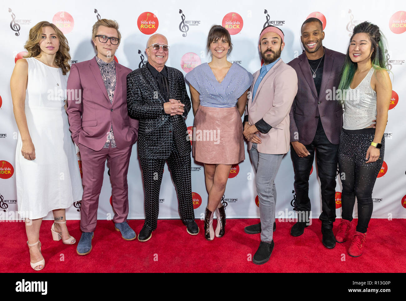 New York, États-Unis. 05Th Nov, 2018. Rachael Prix, Mike Olson, Paul Shaffer, Bridget Kearney, Mike Calabrese, Trombone Shorty, Grace Kelly assister à la 10e édition des petits enfants La Prestation au Théâtre Rock PlayStation Crédit : Lev Radin/Pacific Press/Alamy Live News Banque D'Images