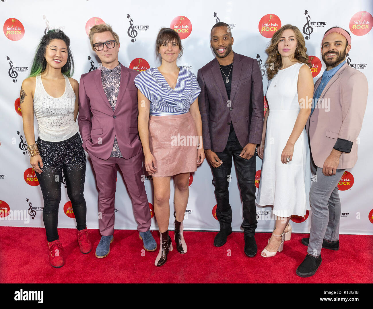 New York, États-Unis. 05Th Nov, 2018. Grace Kelly, Mike Olson, Bridget Kearney, Trombone Shorty, Rachael Prix, Mike Calabrese assister à la 10e édition des petits enfants La Prestation au Théâtre Rock PlayStation Crédit : Lev Radin/Pacific Press/Alamy Live News Banque D'Images