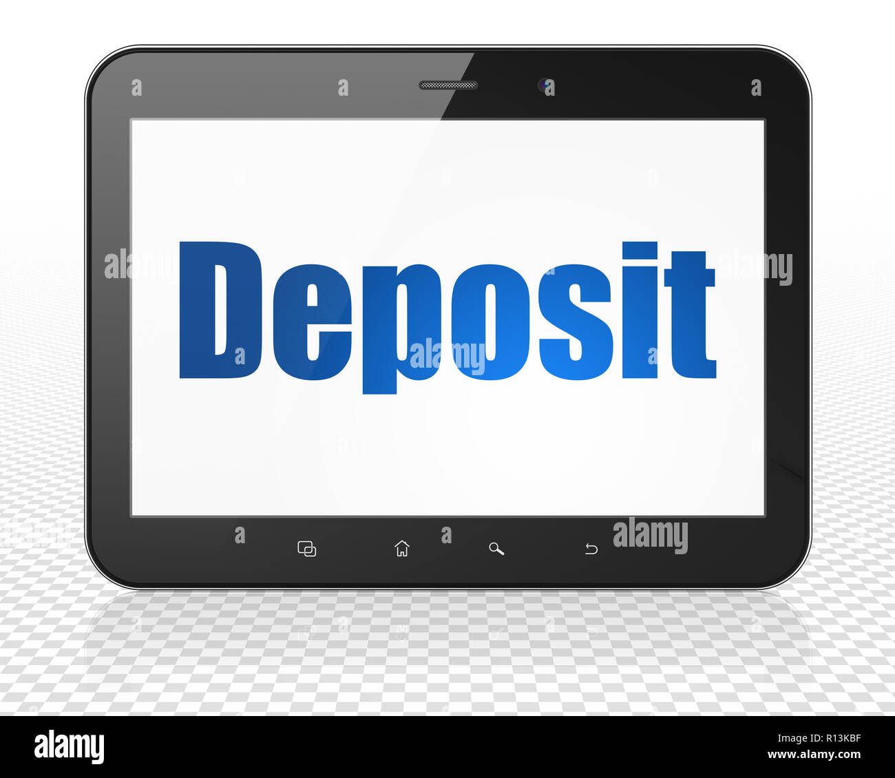 Devises : Tablet PC Ordinateur avec-sur l'affichage Banque D'Images