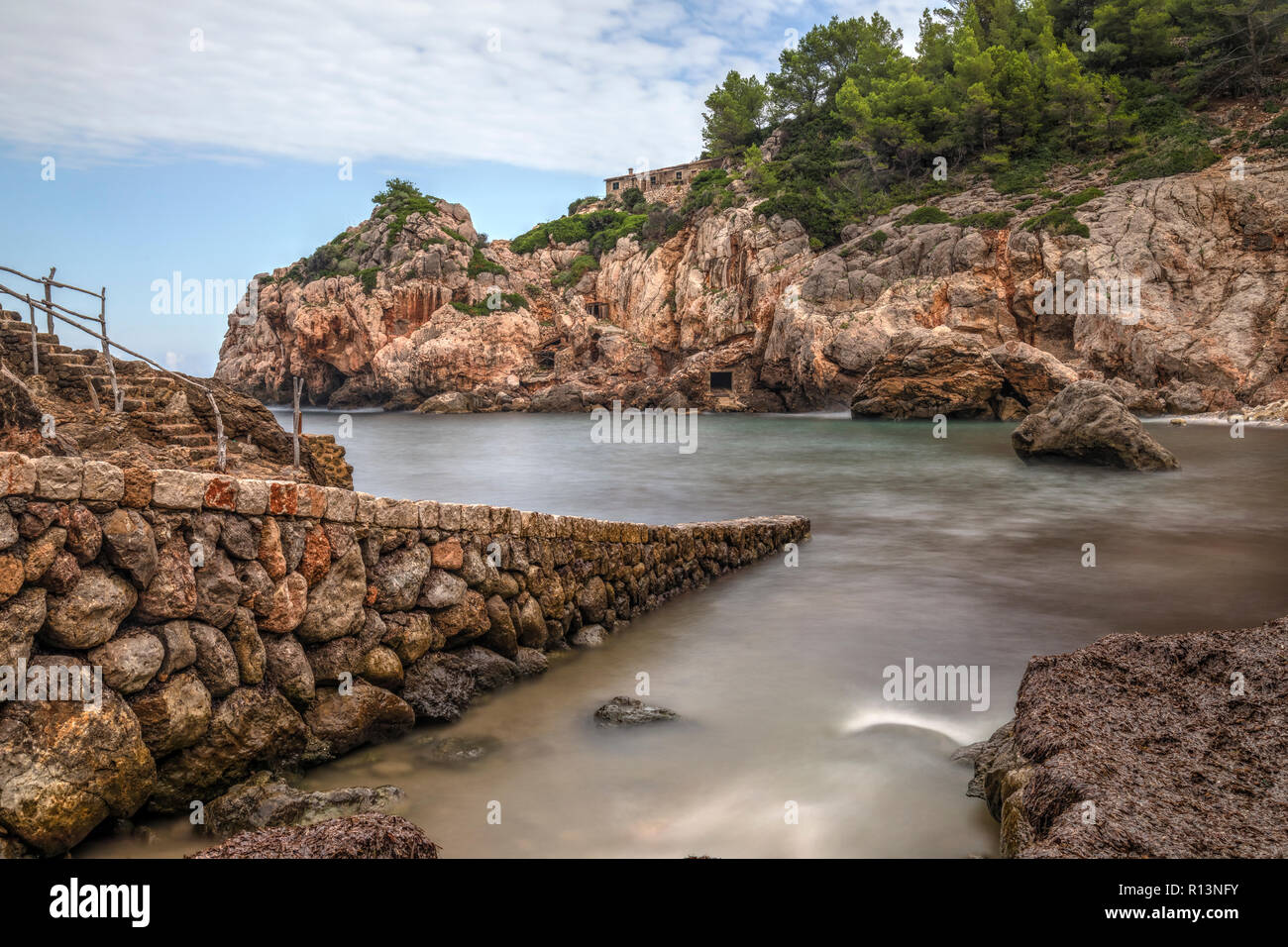 Cala de Deia, Mallorca, Iles Baléares, Espagne, Europe Banque D'Images