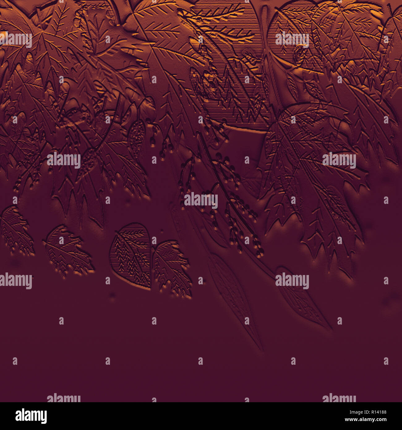Thème automne arrière-plan en relief. Art moderne texturés pour impression : affiches, art mural, cartes, plans, Textures Banque D'Images