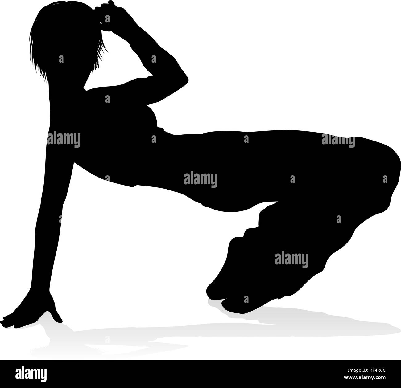 Street Dance Dancer Silhouette Illustration de Vecteur