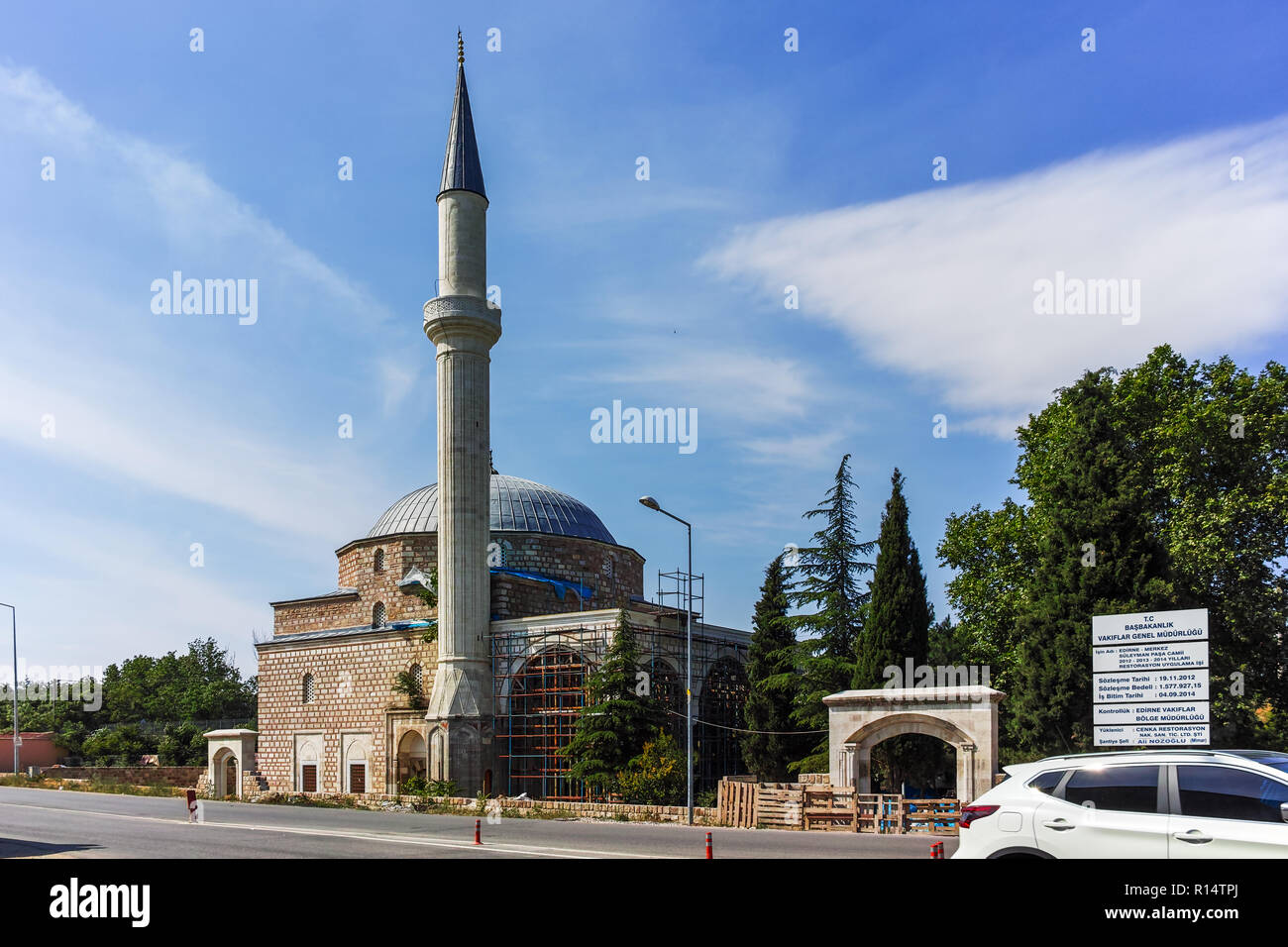 EDIRNE, TURQUIE - le 26 mai 2018 : La Mosquée Suleymaniye dans ville d'Edirne, à l'Est de la Thrace, Turquie Banque D'Images