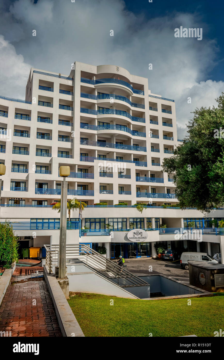 Hôtel Regency Club, R. Carvalho Araujo, Funchal, Madeira, Portugal Banque D'Images