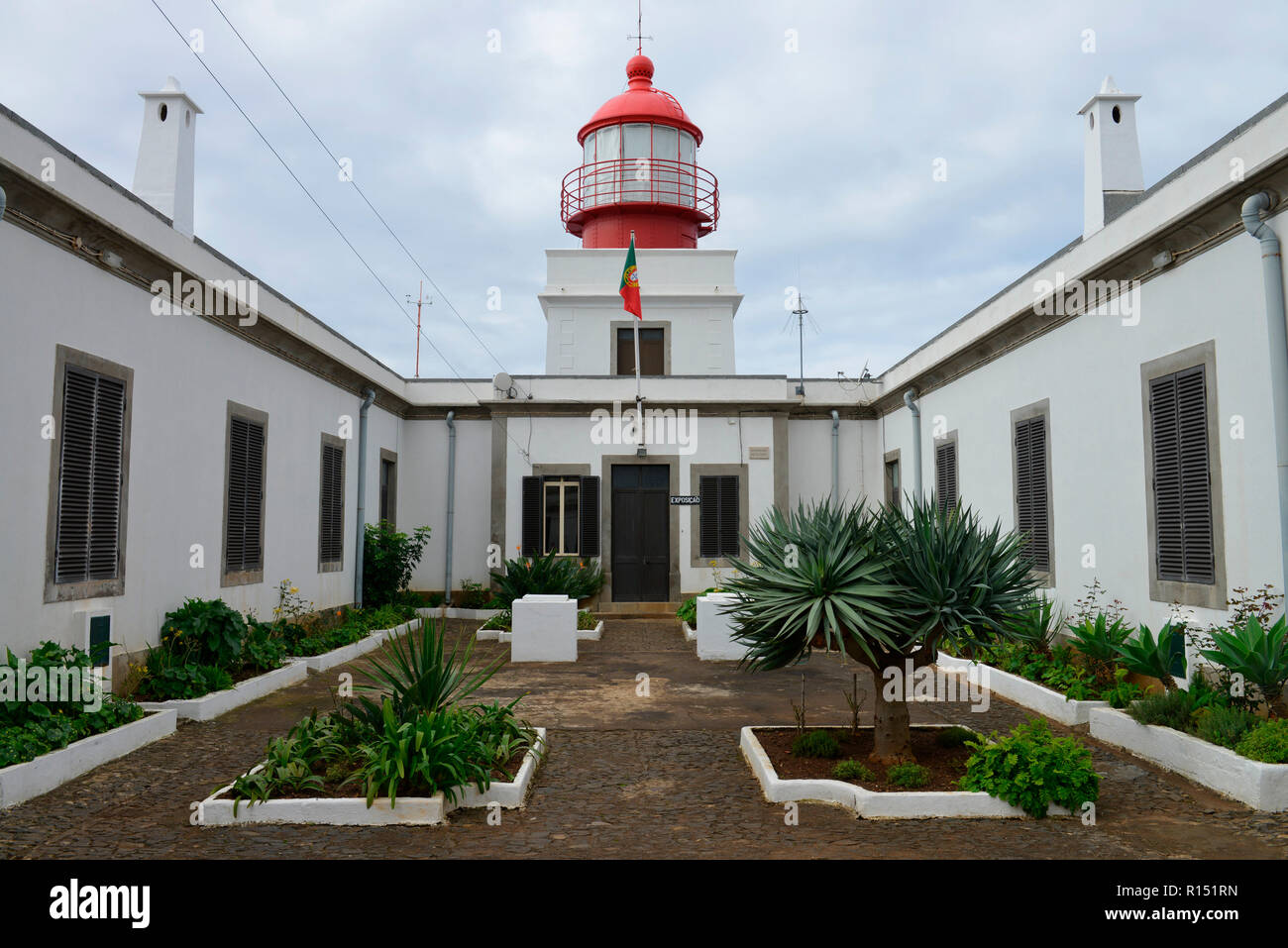 Leuchtturm, Ponta do Pargo, Madeira, Portugal Banque D'Images