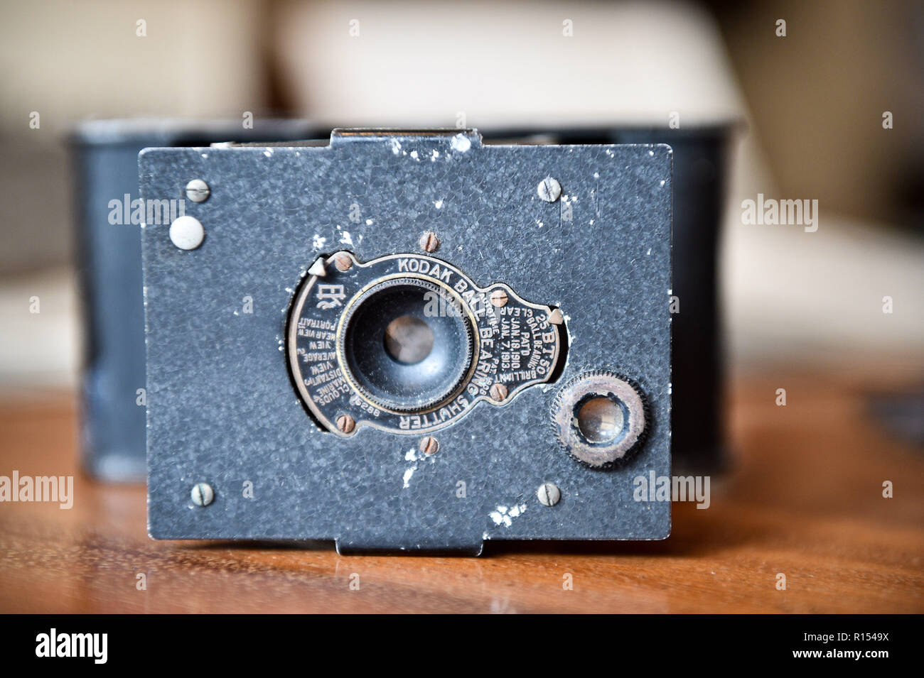 L'appareil photo Kodak Vest Pocket compact, également connu sous le nom de Kodak ou VPK « soldiers', appartenant au capitaine Robert Harley Egerton Bennett, qu'il a utilisé pour prendre des photos pendant son temps à Ypres, en Belgique, au cours de la Première Guerre mondiale. Banque D'Images