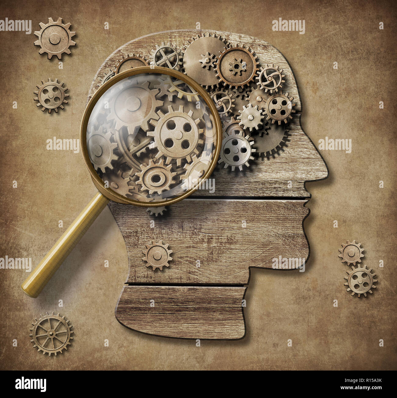 Concept de psychologie 3d illustration Banque D'Images