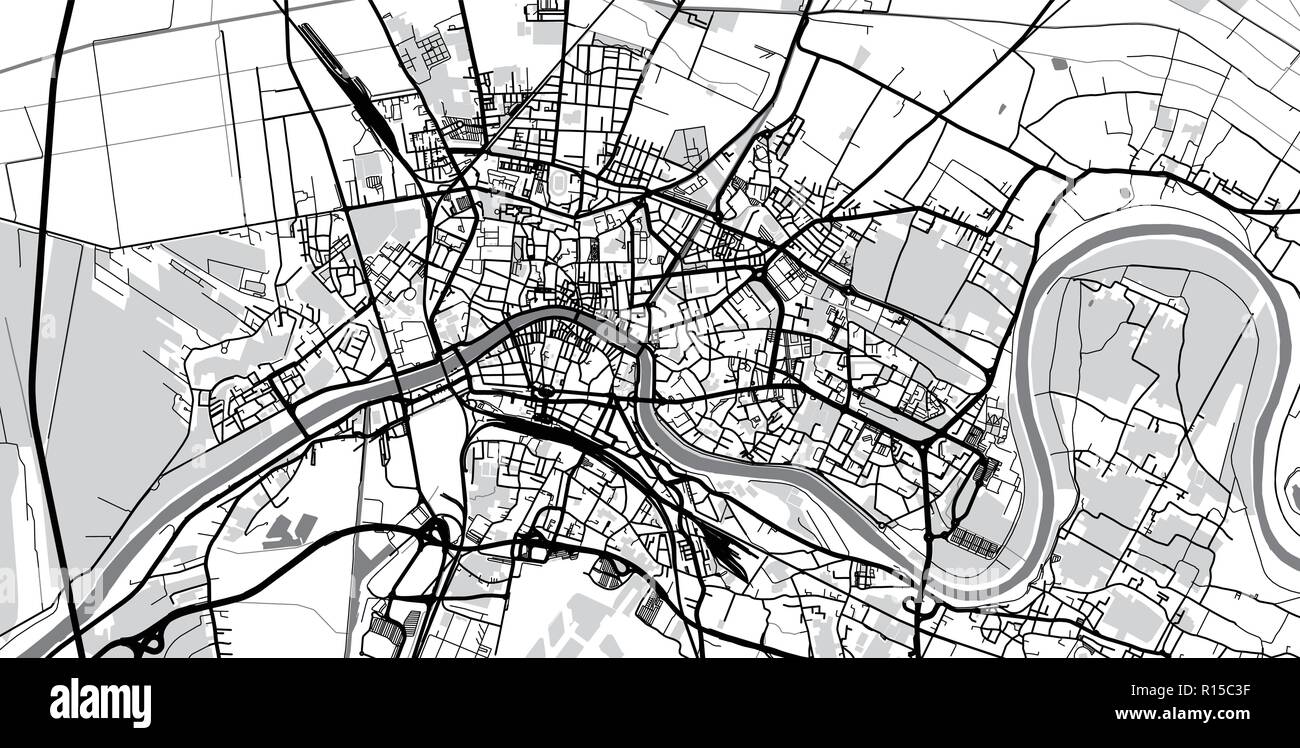 Vecteur Urbain Plan De La Ville De Pise Italie Image Vectorielle Stock Alamy