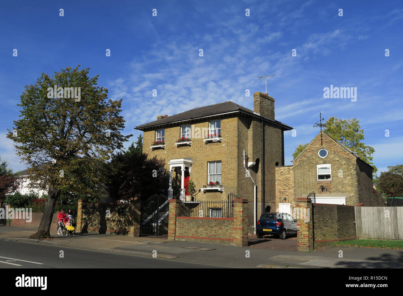 Maison individuelle à Hounslow, London, UK Banque D'Images