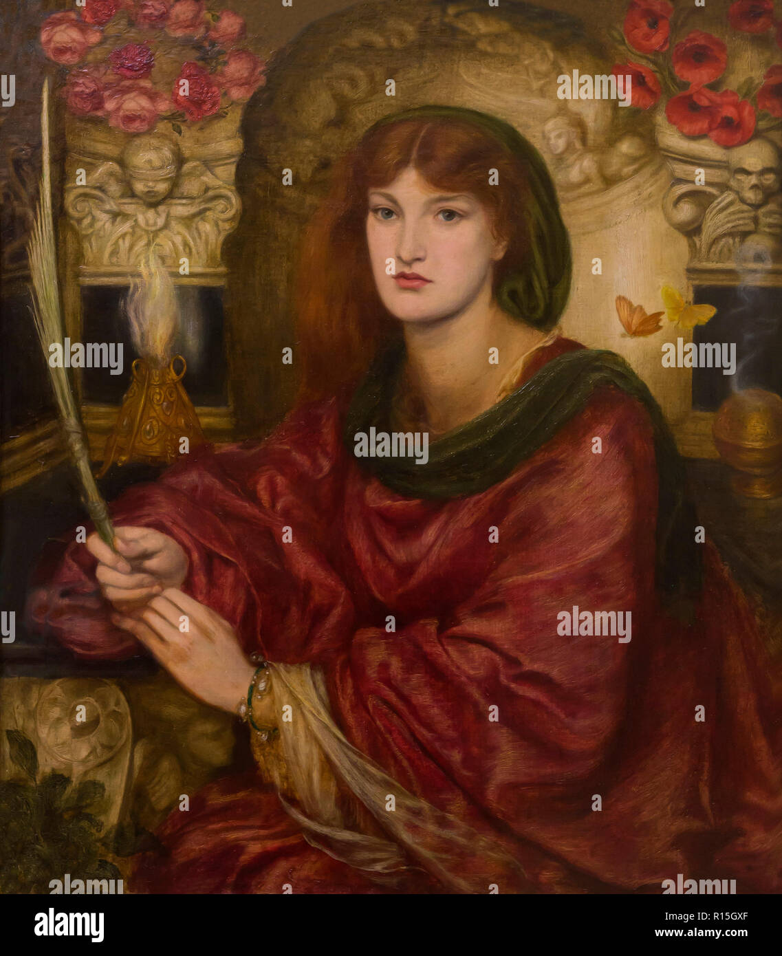 Sibylla Palmifera, Dante Gabriel Rossetti, 1865-1870, levier Dame Art Gallery, Port Sunlight, Liverpool, Angleterre, Royaume-Uni, Europe Banque D'Images
