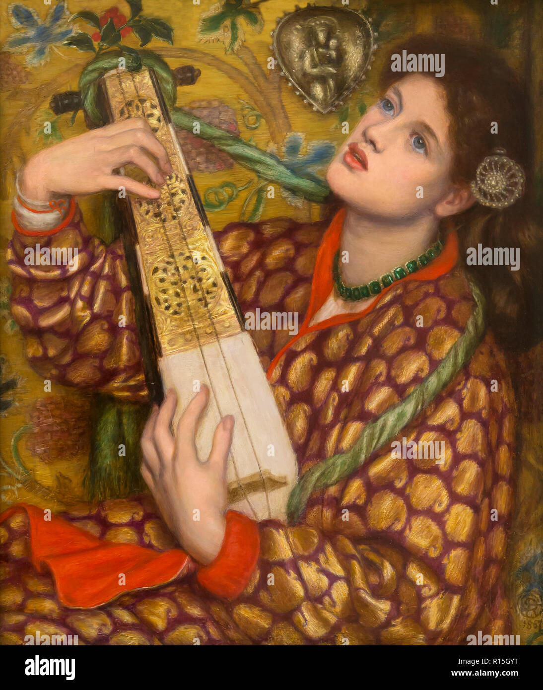 Un Chant de Noël, Dante Gabriel Rossetti, 1867, levier Dame Art Gallery, Port Sunlight, Liverpool, Angleterre, Royaume-Uni, Europe Banque D'Images