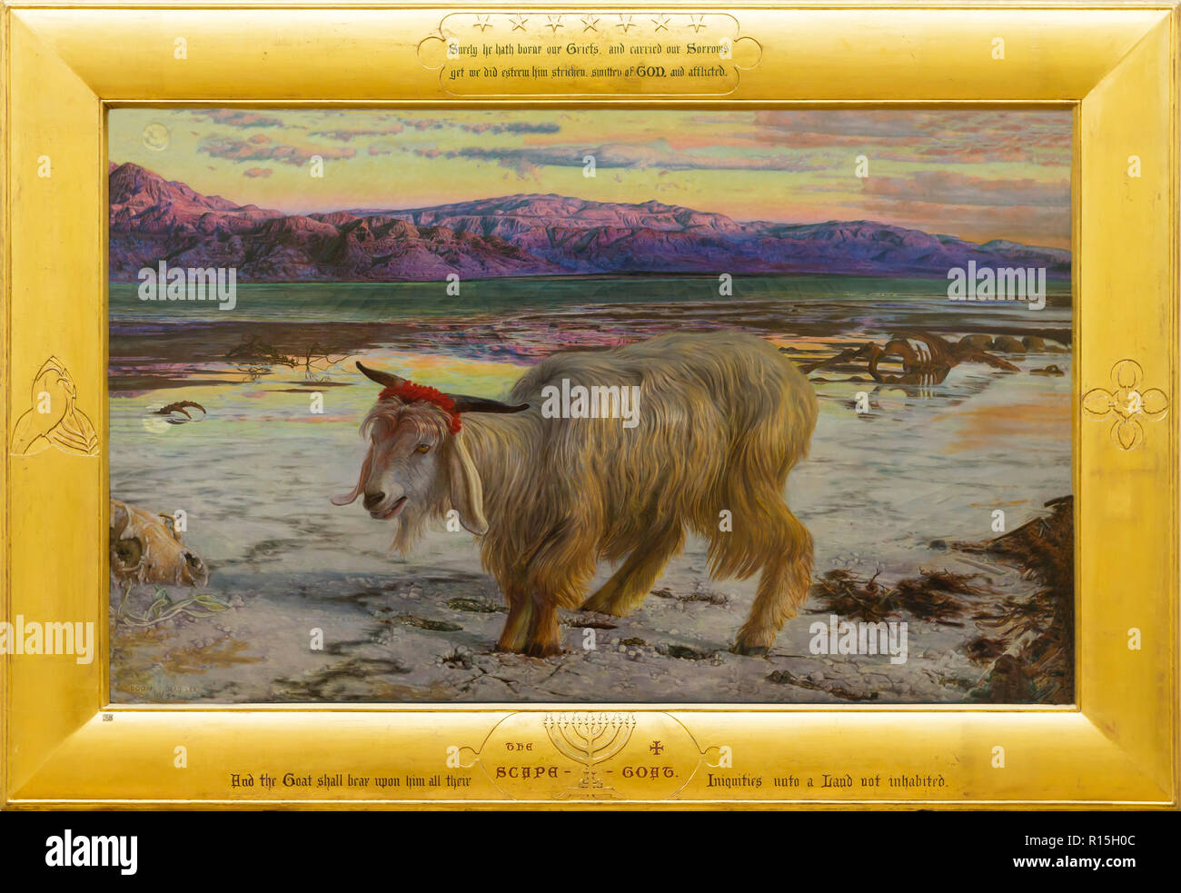 Le bouc émissaire, William Holman Hunt, 1854-1855, levier Dame Art Gallery, Port Sunlight, Liverpool, Angleterre, Royaume-Uni, Europe Banque D'Images