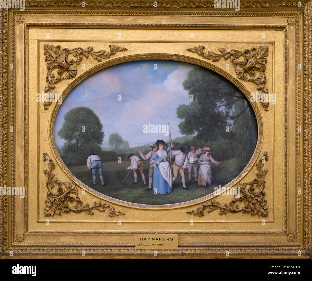 Faneuses, George Stubbs, 1794, levier Dame Art Gallery, Port Sunlight, Liverpool, Angleterre, Royaume-Uni, Europe Banque D'Images