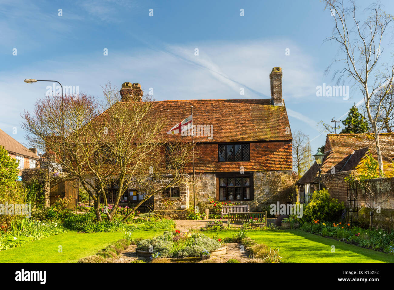 L'Almonry Bataille (Musée) dans la ville historique de Battle, East Sussex, Angleterre Banque D'Images