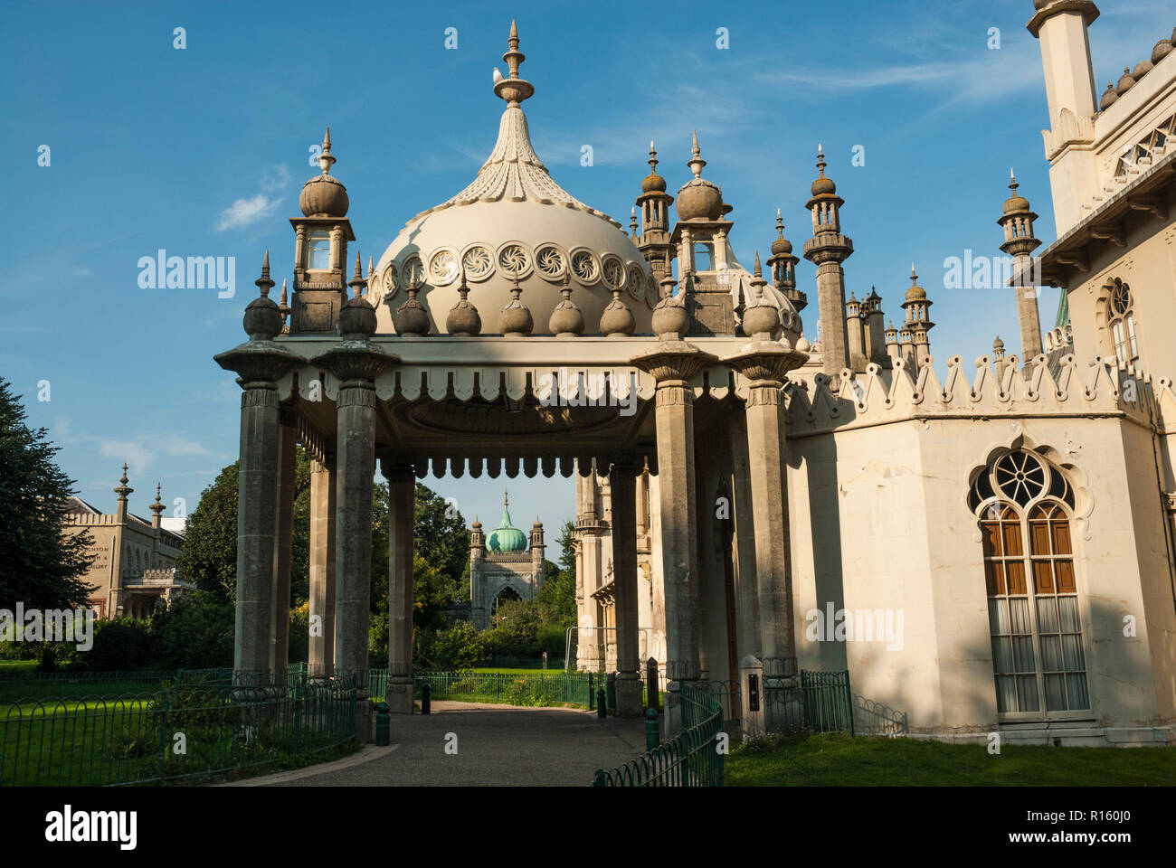 Partie de la Brighton Pavilion, UK, inspiré par l'architecture indienne et chinoise et de la conception. Holiday home du Prince Régent, le Roi George 1V. Banque D'Images
