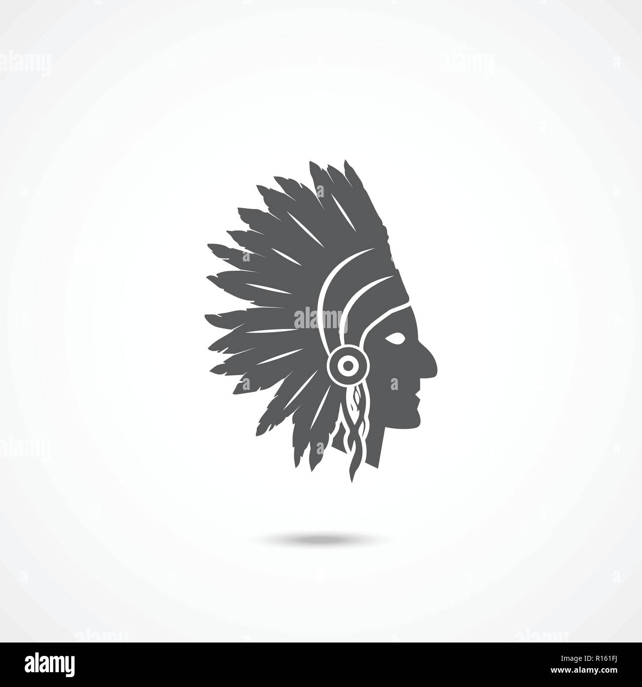 American Indian Chief Illustration de Vecteur