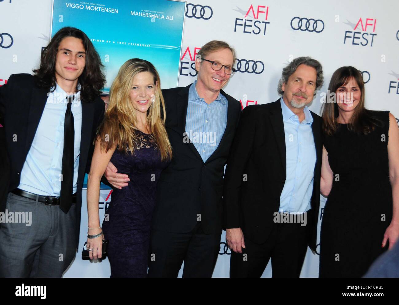 Hollywood, Etats-Unis. 9 novembre 2018. HOLLYWOOD, CA - Novembre 09 : Bob Farrelly, producteur Jim Burke et invité, scénariste/réalisateur Peter Farrelly et femme actrice Melinda Farrelly assister au Gala 'Livre Vert' FESTIVAL 2018 présenté par Audi lors le 9 novembre 2018 au Théâtre chinois de Grauman à Hollywood, Californie. Photo de Barry King/Alamy Live News Banque D'Images