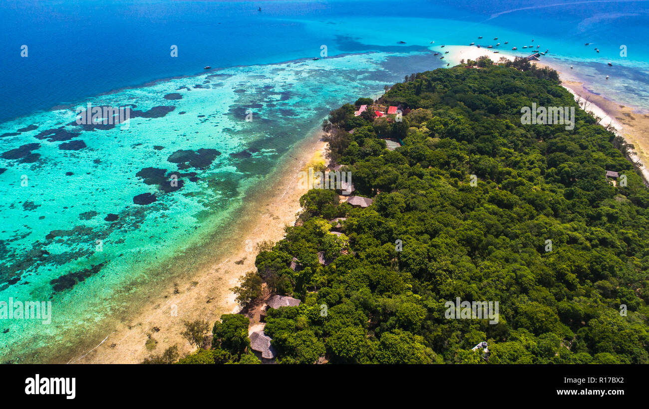 L'île de prison. Zanzibar, Tanzanie. Banque D'Images
