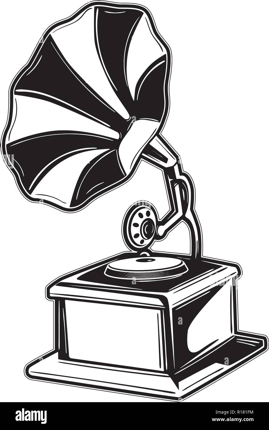 Les instruments de percussion de l'équipement, événement, harmonie, trompette Banjo Illustration de Vecteur