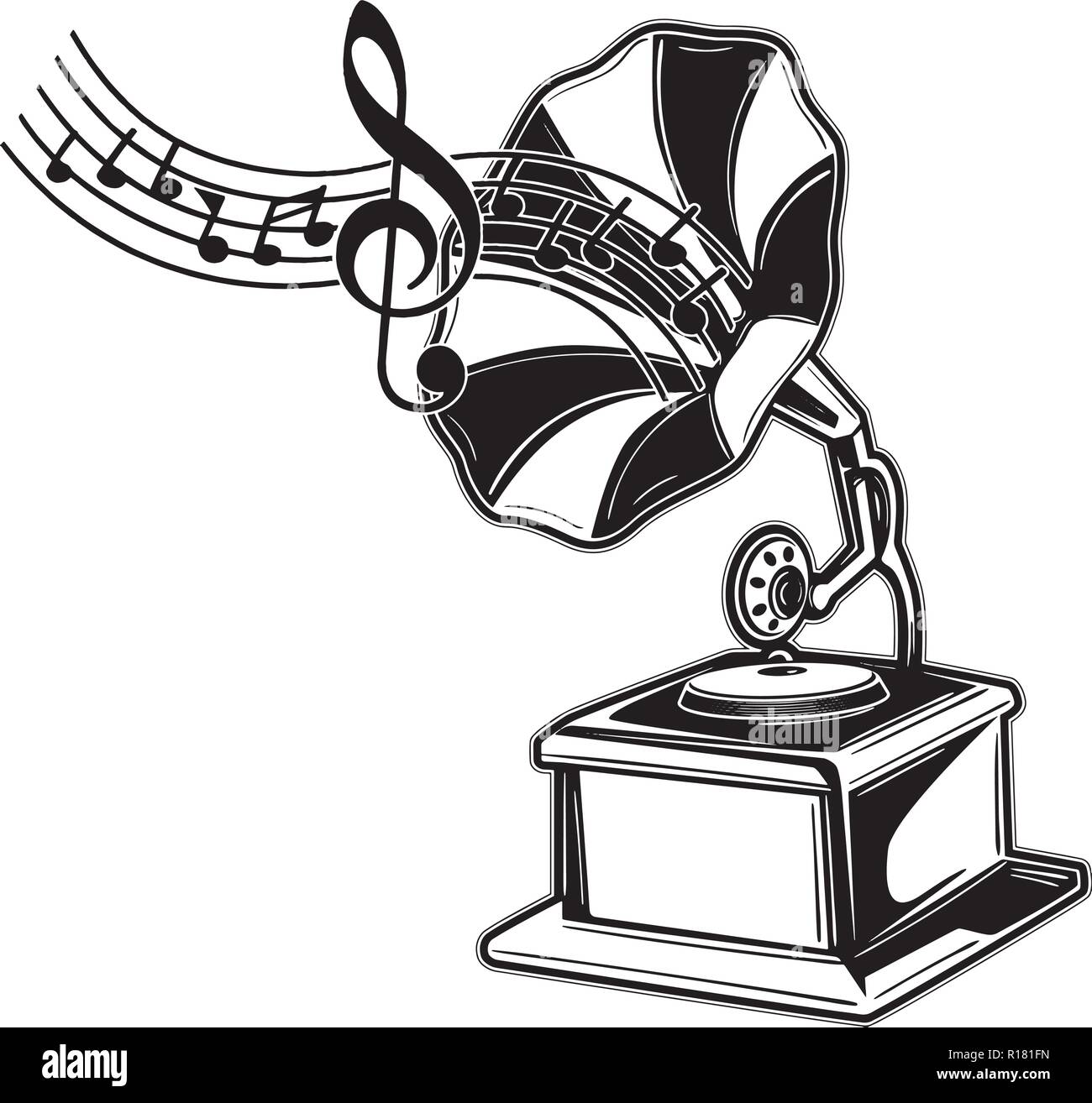 Les instruments de percussion de l'équipement, événement, harmonie, trompette Banjo Illustration de Vecteur