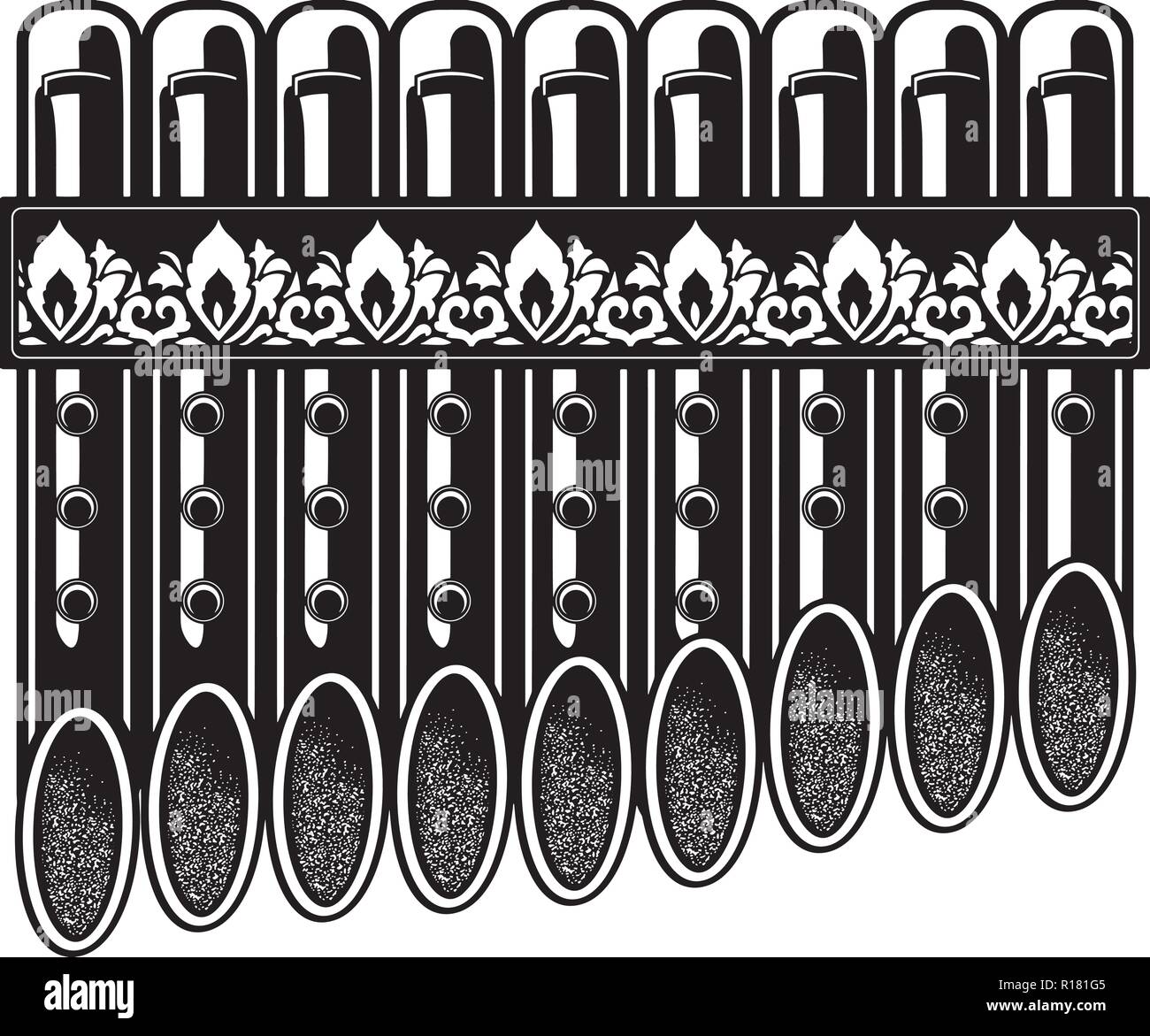 Les instruments de percussion de l'équipement, événement, harmonie, trompette Banjo Illustration de Vecteur