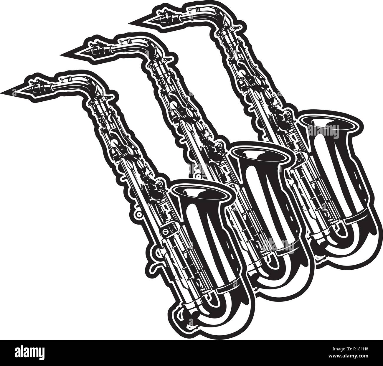 Les instruments de percussion de l'équipement, événement, harmonie, trompette Banjo Illustration de Vecteur