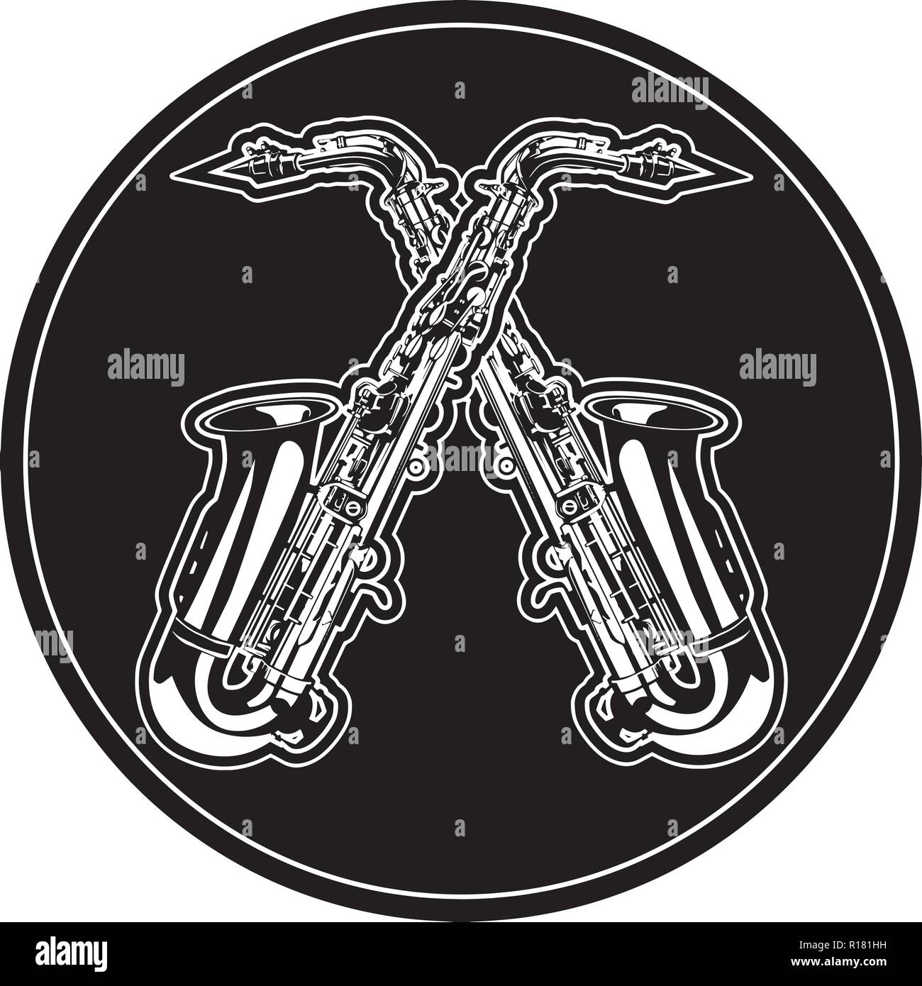 Les instruments de percussion de l'équipement, événement, harmonie, trompette Banjo Illustration de Vecteur