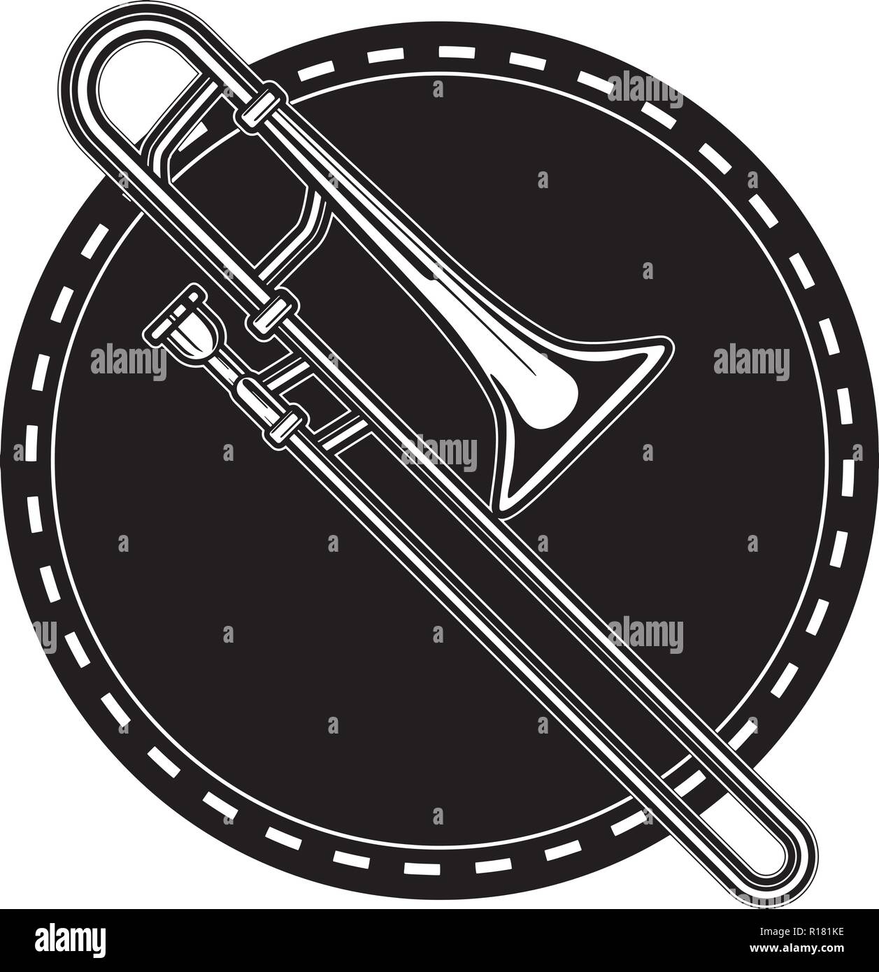 Les instruments de percussion de l'équipement, événement, harmonie, trompette Banjo Illustration de Vecteur