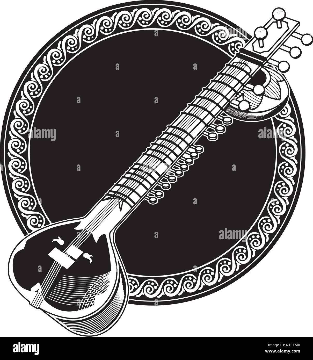 Les instruments de percussion de l'équipement, événement, harmonie, trompette Banjo Illustration de Vecteur