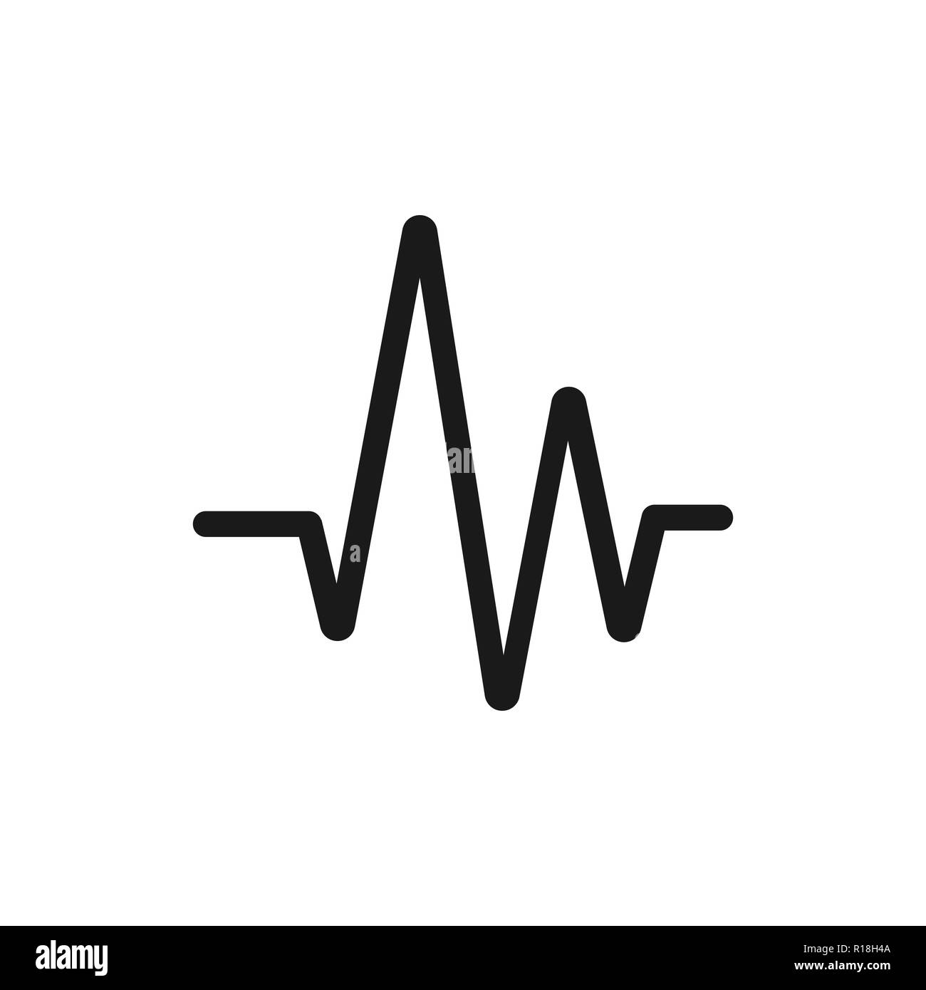 Sound wave icon vector equalizer Banque de photographies et d’images à ...