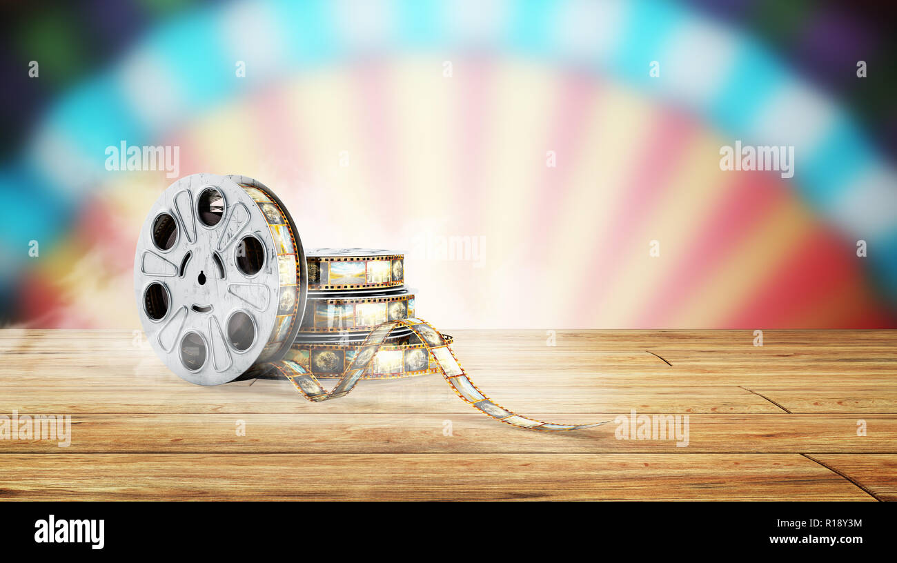 Bobine De Film Avec Une Bande De Film Cinema 3d Arriere Plan Sur Bleu Photo Stock Alamy Bobine De Film Avec Une Bande De Film Cinema 3d Arriere Plan Sur Bleu Photo Stock Alamy