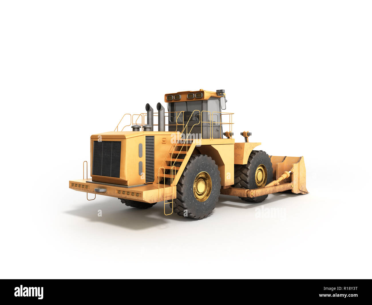 Bulldozer pelle pelle chargeuse scoop tracteur Banque d'images ...
