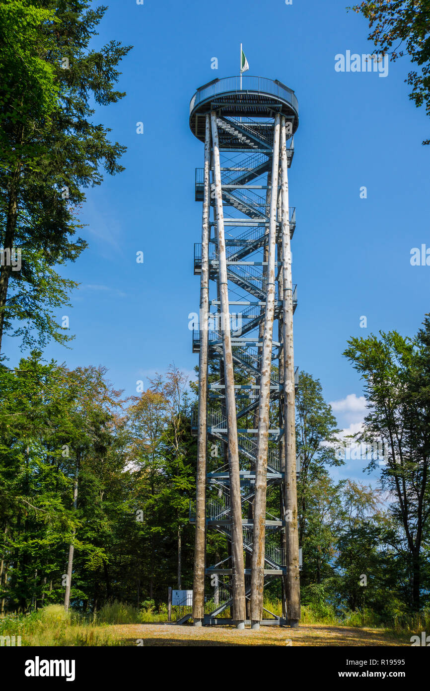 L'Allemagne, destination touristique de la Forêt-Noire en Urenkopfturm Haslach dans la vallée de Kinzig Banque D'Images