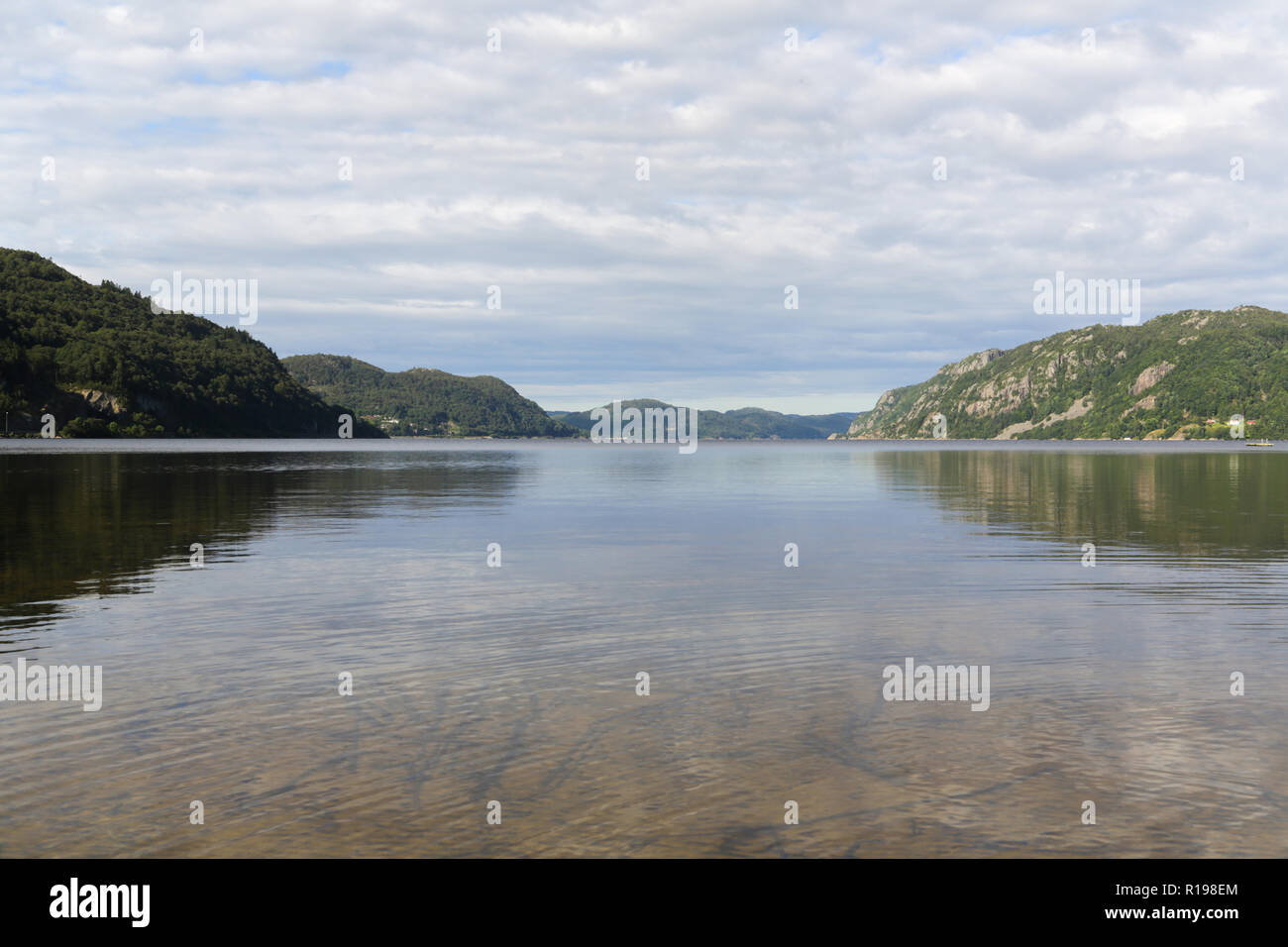 La magnifique côte norvégienne autour de Kristiansand en Scandinavie- Banque D'Images