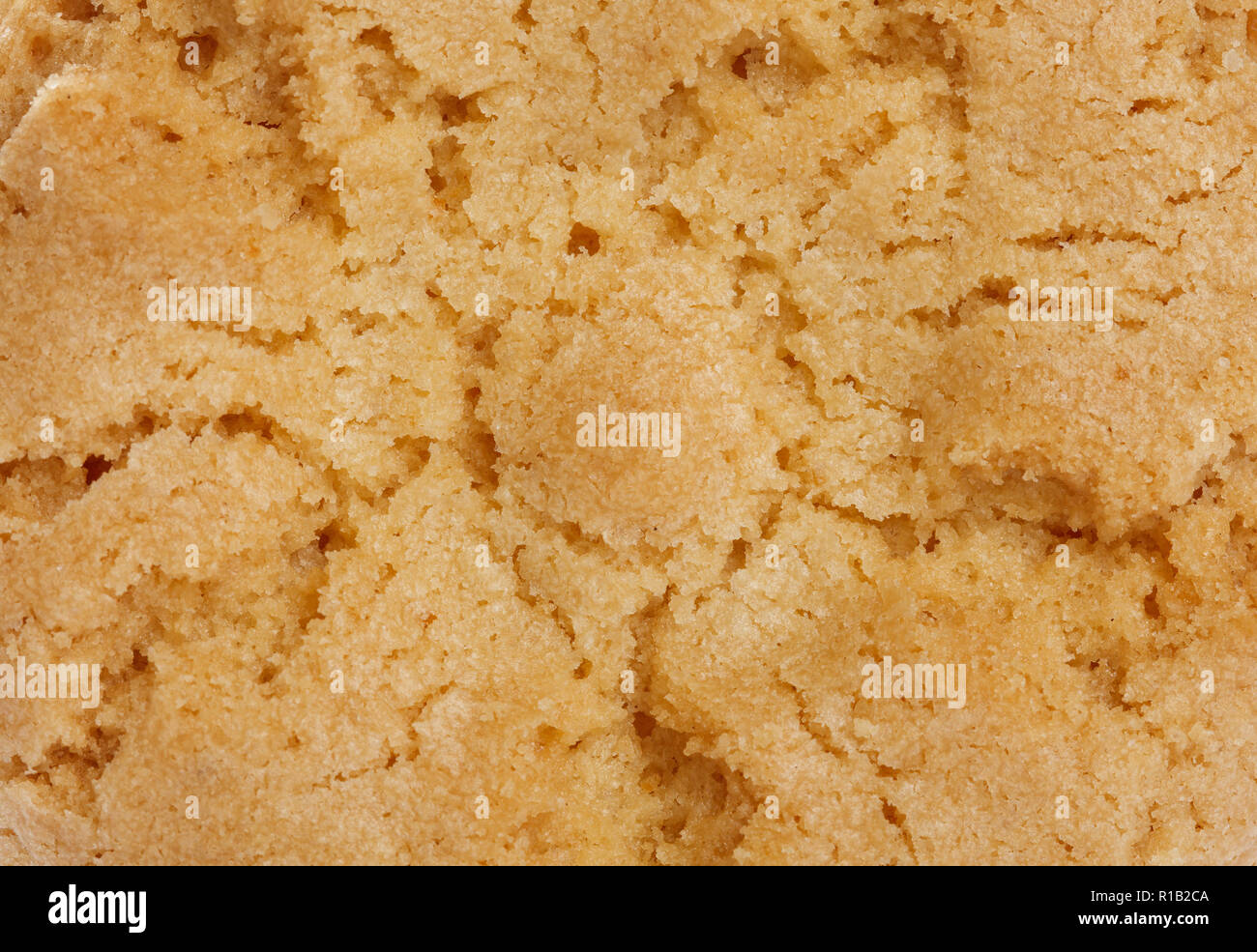 Texture de fond biscuit croquant jaune, Close up. Banque D'Images