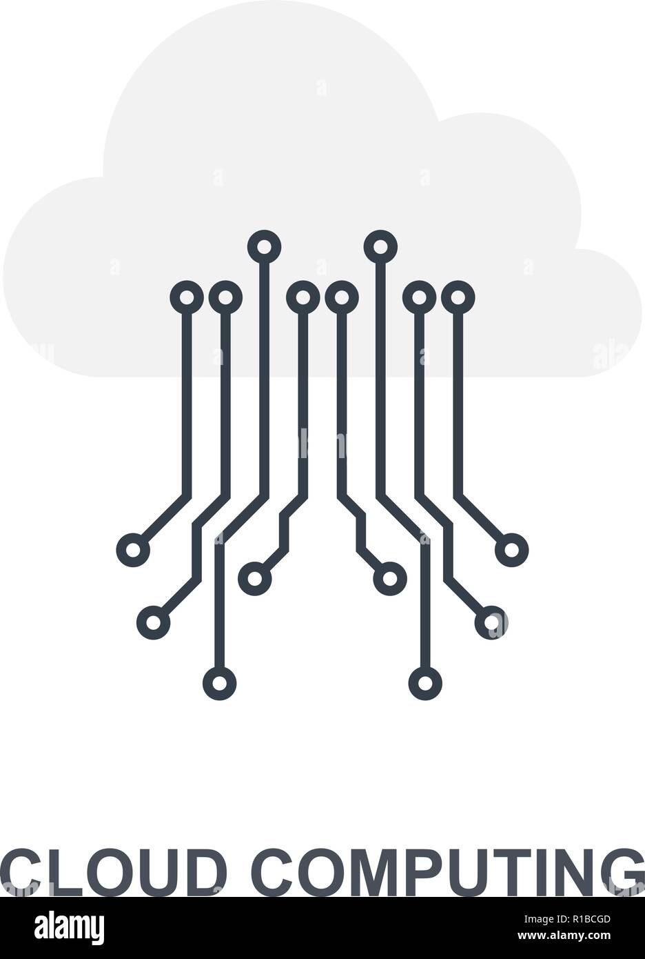 Cloud Computing concept icône Illustration de Vecteur
