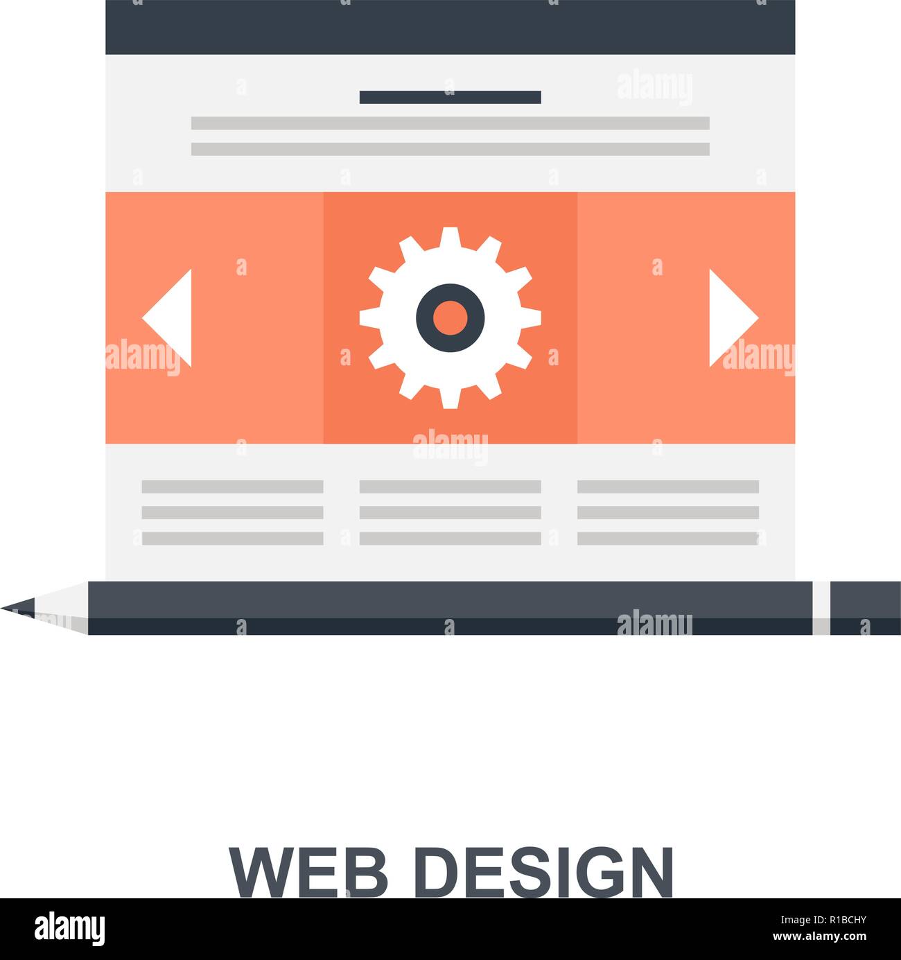 Web Design concept icône Illustration de Vecteur