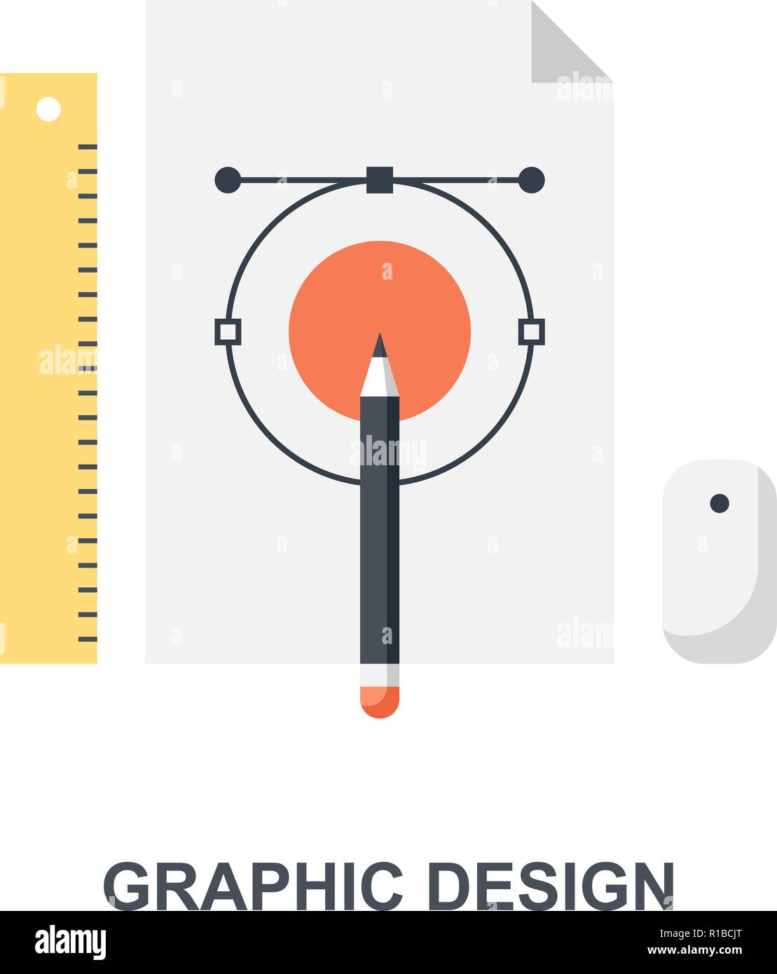 Graphic Design concept icône Illustration de Vecteur