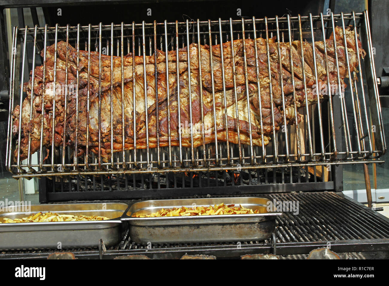 Pig On A Barbecue Photos Pig On A Barbecue Images Alamy