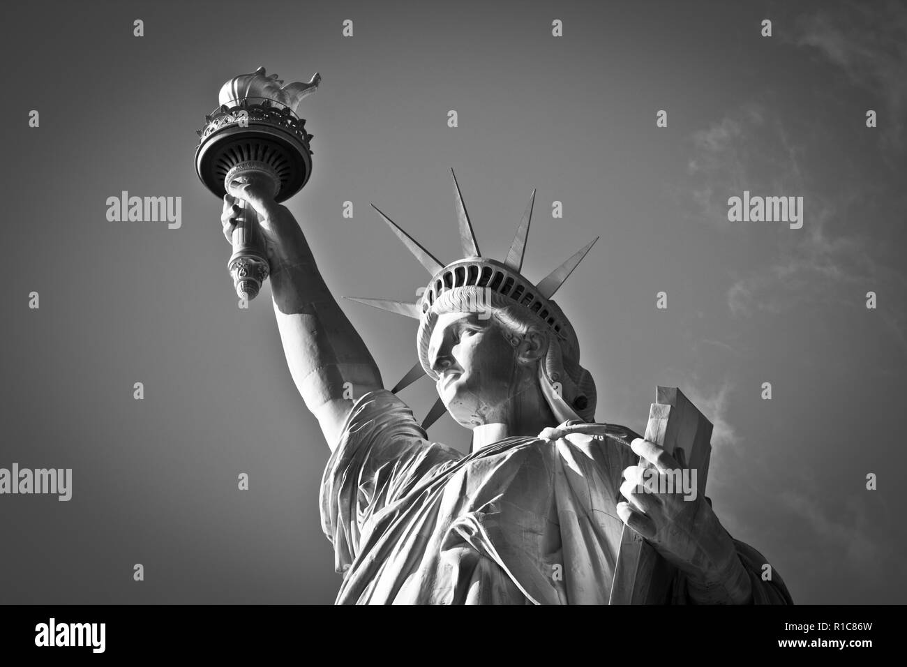 La Statue de la Liberté - Liberty Island - Bienvenue à New York City. C'est NEW YORK, USA Banque D'Images