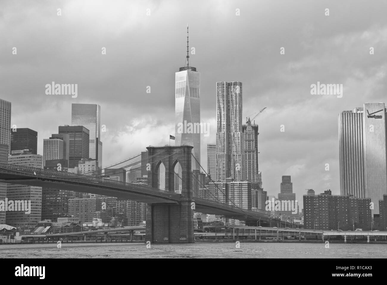 Bienvenue à New York City. C'est New York. Pont de Brooklyn Banque D'Images