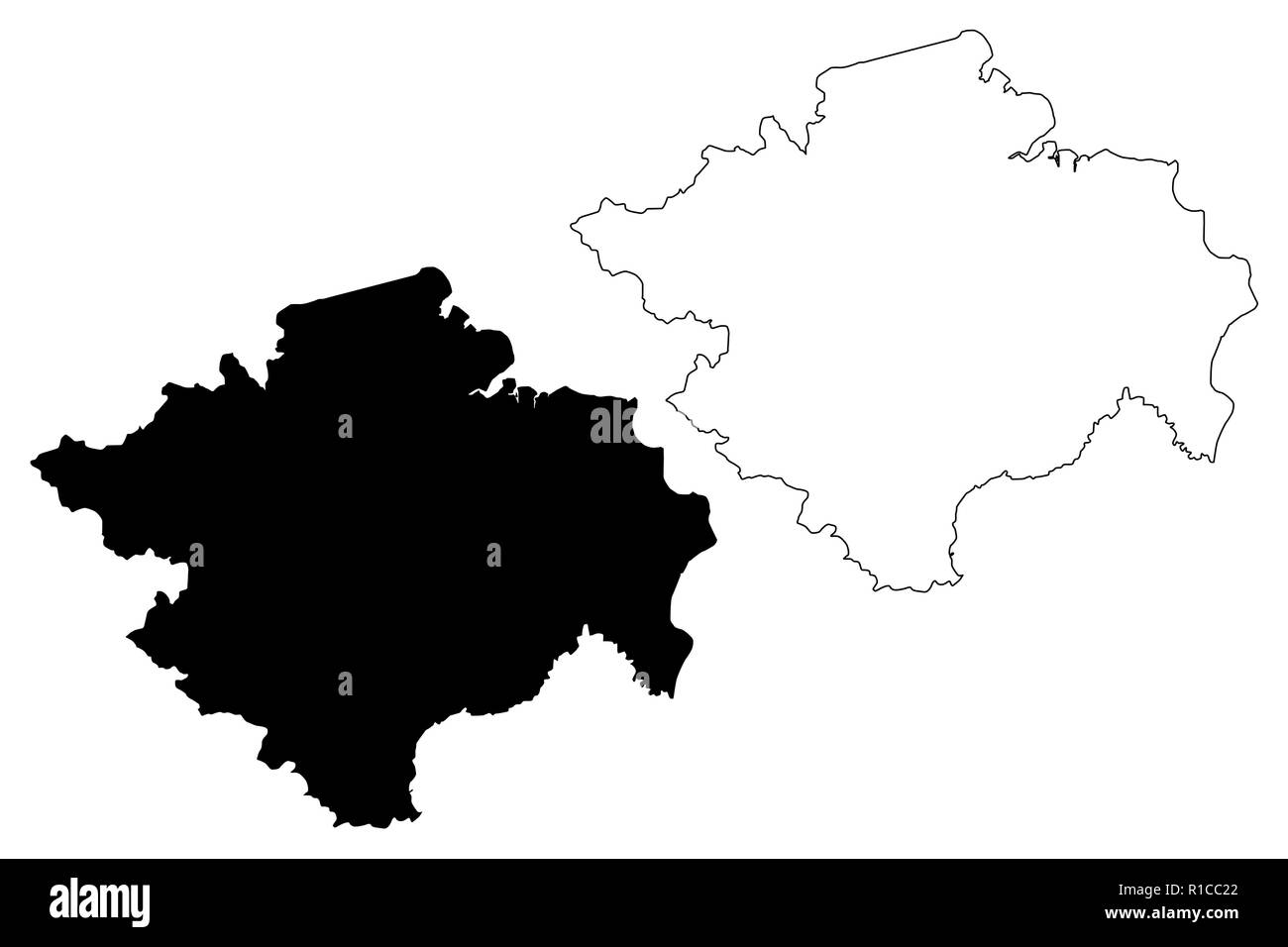 Sumatra du sud (subdivisions de l'Indonésie, les provinces de l'Indonésie) map vector illustration gribouillage, croquis Sumatera Selatan site Illustration de Vecteur