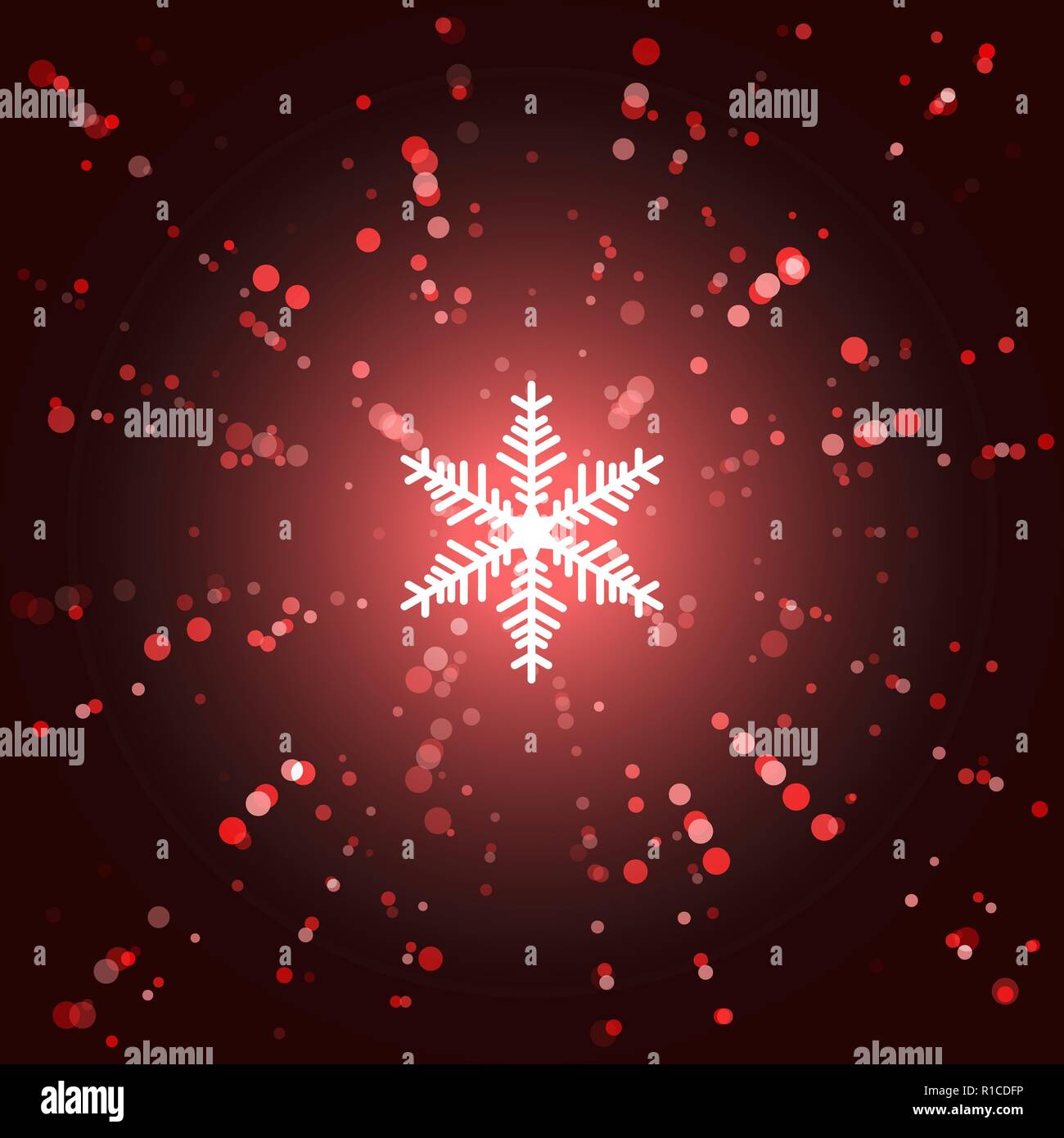 Nuit Magique De Noel Arriere Plan Avec Fairy Light Flocon Dans Le Centre Confetti S Envolent Et Brillent Joyeux Noel A La Mode Et Nouvelle Annee Nuit Image Vectorielle Stock Alamy